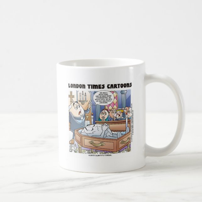 Caneca De Café Funeral do Humpty Dumpty Camisetas e Presentes de  (Direita)