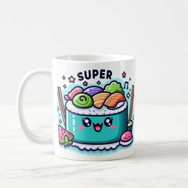 Caneca De Café funky sushi (Esquerda)