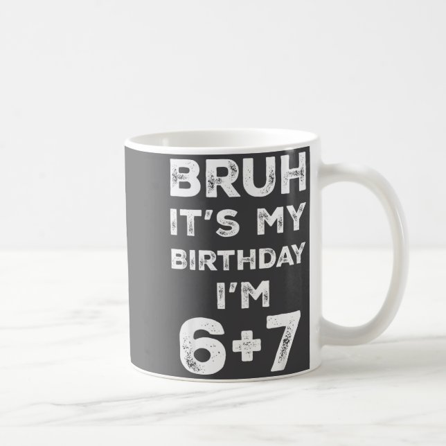 Caneca De Café Funny 13th Birthday Teenager 6+7 Year Old Boys Kid (Direita)