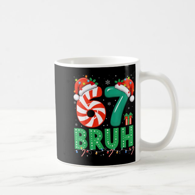 Caneca De Café Funny 67 Christmas Pajama Xmas Six Seven Meme 6-7  (Direita)