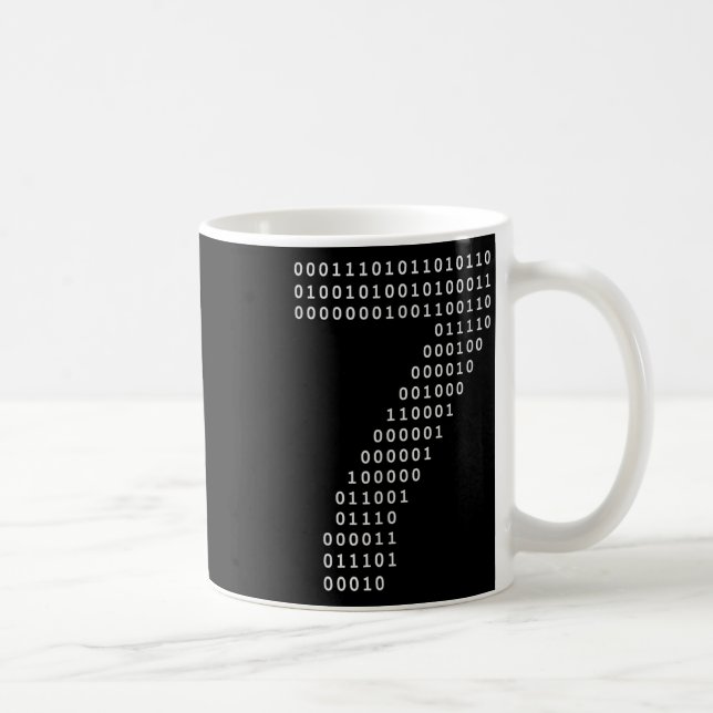 Caneca De Café Funny 67 Meme Binary Code Tech Geek Digital Six Se (Direita)
