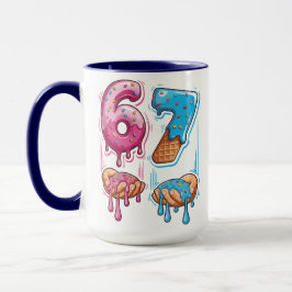 Caneca De Café Funny 67 Meme Donut Ice Cream Gen Alpha Slang