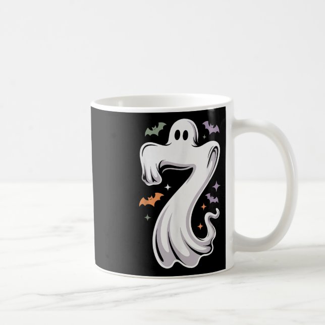 Caneca De Café Funny 7 Ghost Meme Halloween Costume Matching Desi (Direita)