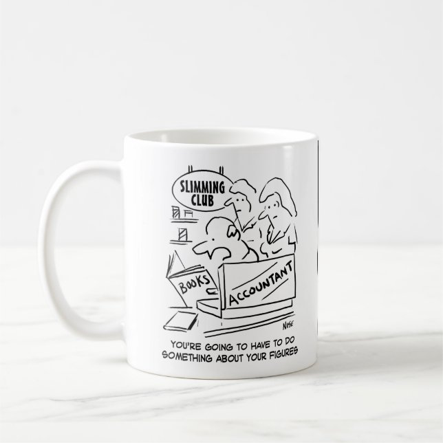 Caneca De Café Funny Accountants Slimming Club Figures (Esquerda)