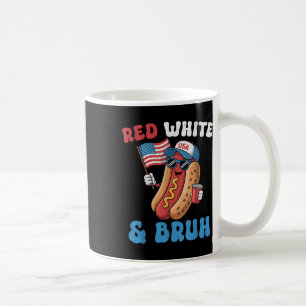 Caneca De Café Funny American Flag 4 De Julho Patriótico Whit Ver