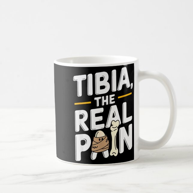 Caneca De Café Funny Anatomy Going Tibia Okay Broken Leg Gift For (Direita)
