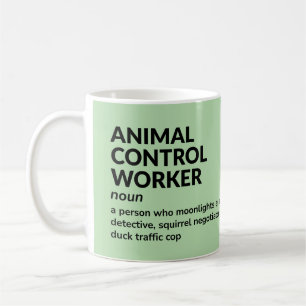 Caneca De Café Funny Animal Control Worker Gift Mug