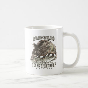 Caneca De Café Funny Armadillo Speedbumps por Mudge Studios