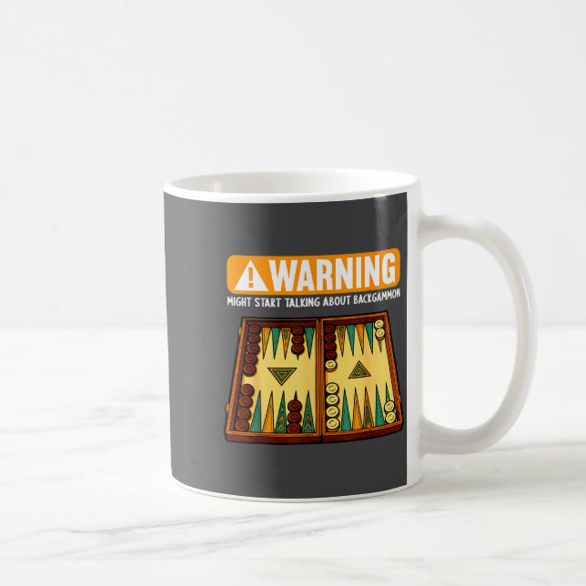Caneca De Café Funny Backgammon  (Direita)