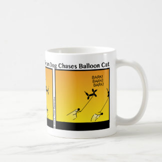 Caneca De Café Funny Balloon Pet Chase Stickman Mug - 112