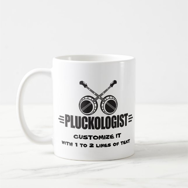 Caneca De Café Funny Banjo (Esquerda)