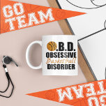 Caneca De Café Funny Basball<br><div class="desc">Eu tenho OBD, Transtorno Obsessivo de Basquete. Eu adoro jogar basquete. Caneca de humor desportivo.</div>
