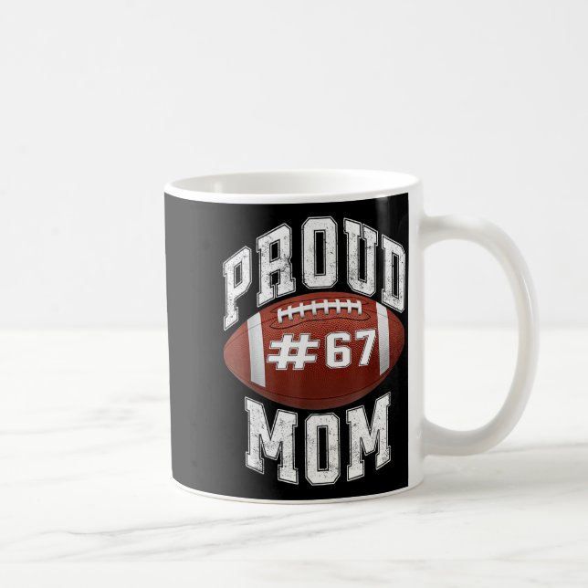 Caneca De Café Funny Basketball Mom 67 Meme Proud Mama Design  (Direita)