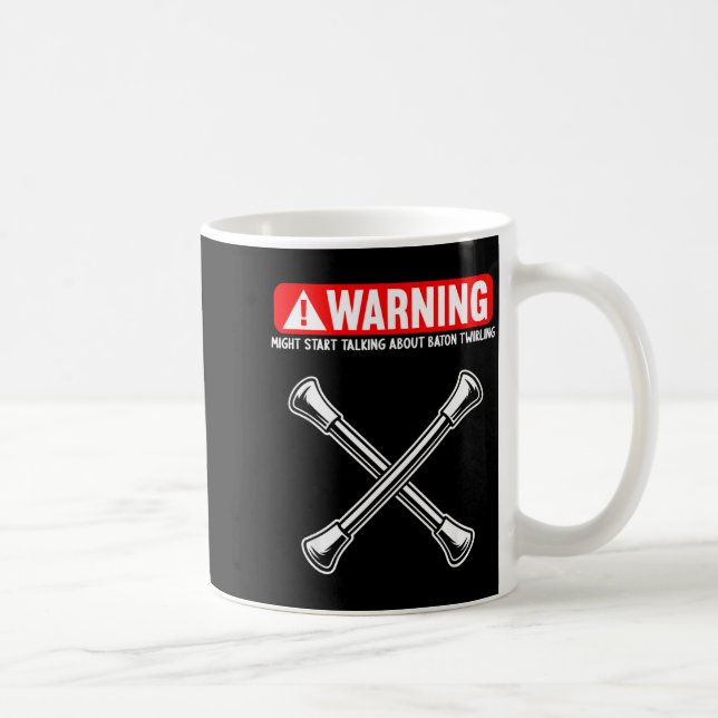 Caneca De Café Funny Baton Twirling  (Direita)