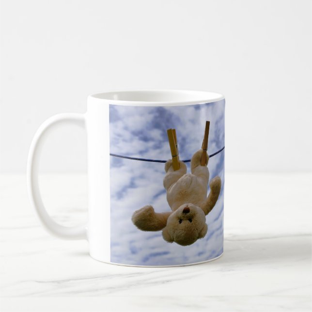 Caneca De Café Funny beer die hangt te drogen. (Esquerda)