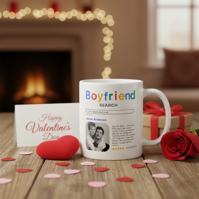 Caneca De Café Funny Best Boyfriend Ever Search Result With Photo (Criador carregado)