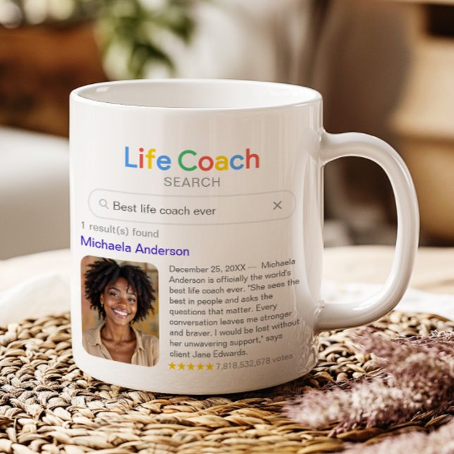 Caneca De Café Funny Best Life Coach Ever Search Result & Photo (Criador carregado)