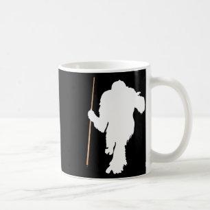 Caneca De Café Funny Bigfoot Segurando Piscina Stick Billiards Sa