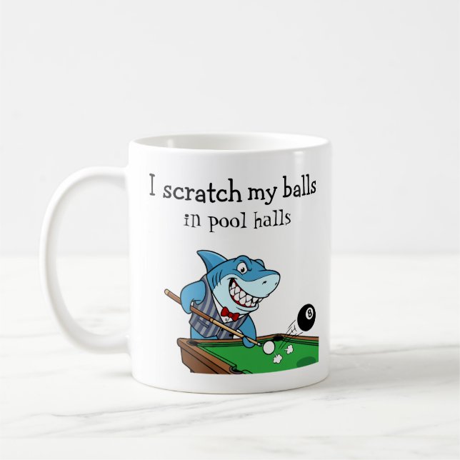 Caneca De Café Funny Billiards Pool Hall Rebel (Esquerda)