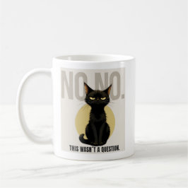 Caneca De Café Funny Black Cat Meme Coffee Mug