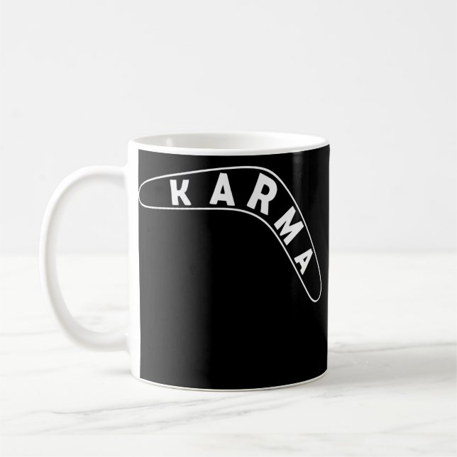 Caneca De Café Funny Boomerang Piada Karma  (Esquerda)