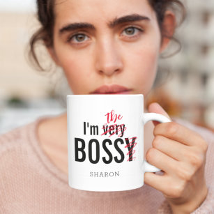 Caneca De Café Funny Bossy Bossy Boss