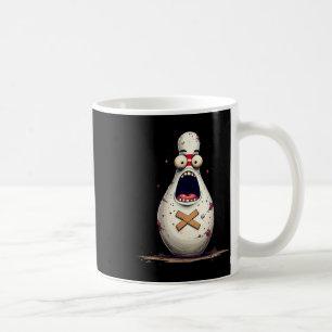 Caneca De Café Funny Bowlers Assustados Boliches Gráfico Para Hom