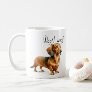 Caneca De Café Funny Browns Dachshakes PERSONALIZA