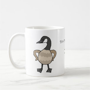 Caneca De Café Funny Canada Goose Guarda Canadian Gift Nome Perso
