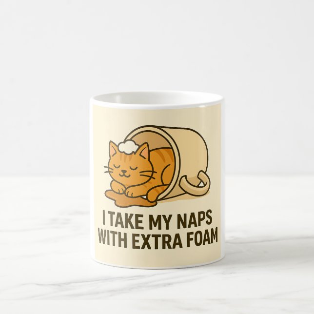 Caneca De Café Funny cat mug  (Centro)