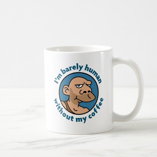 Caneca De Café Funny Caveman (Direita)