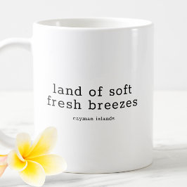 Caneca De Café Funny Caymanian Dialect Land Soft Breezes