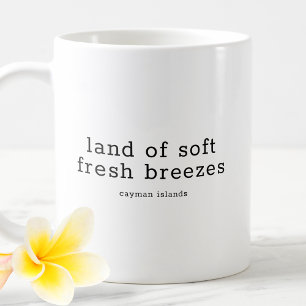 Caneca De Café Funny Caymanian Dialect Land Soft Breezes