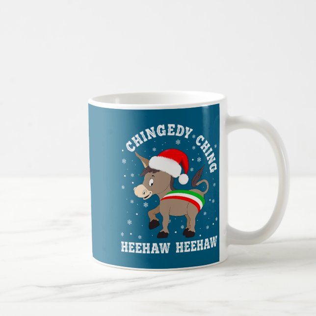 Caneca De Café Funny Chingedy Ching Hee Haw Santa Merry Christmas (Direita)