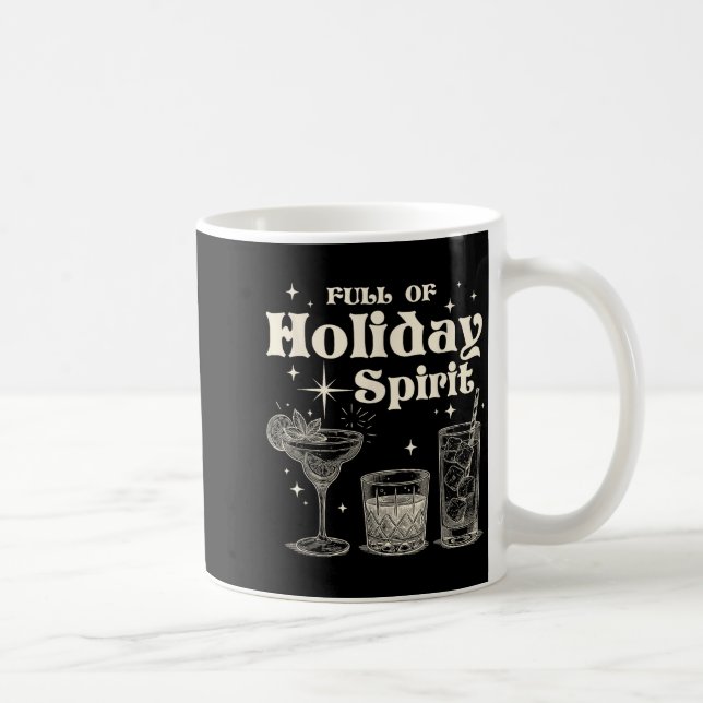 Caneca De Café Funny Christmas Drinking Full Of Holiday Srit  (Direita)
