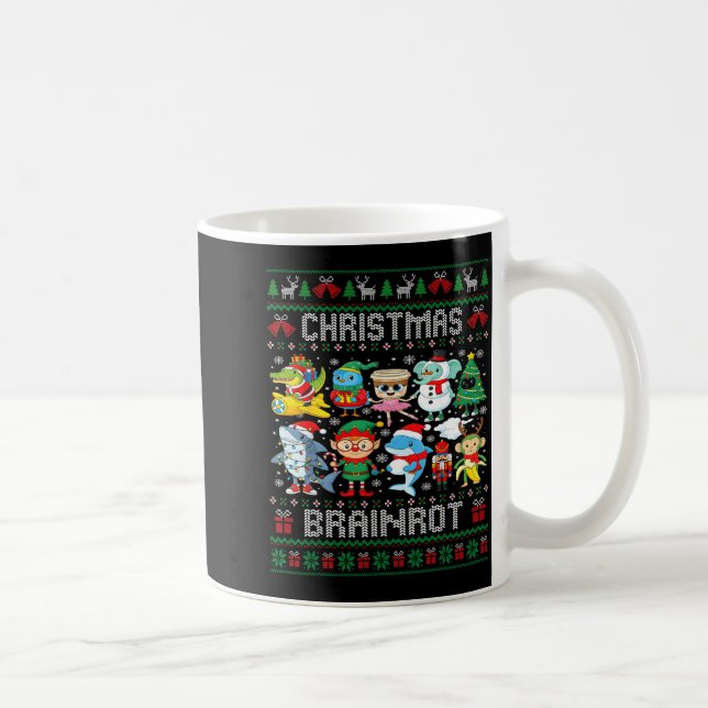Caneca De Café Funny Christmas Italian Brain Rot Italian Brainrot (Direita)