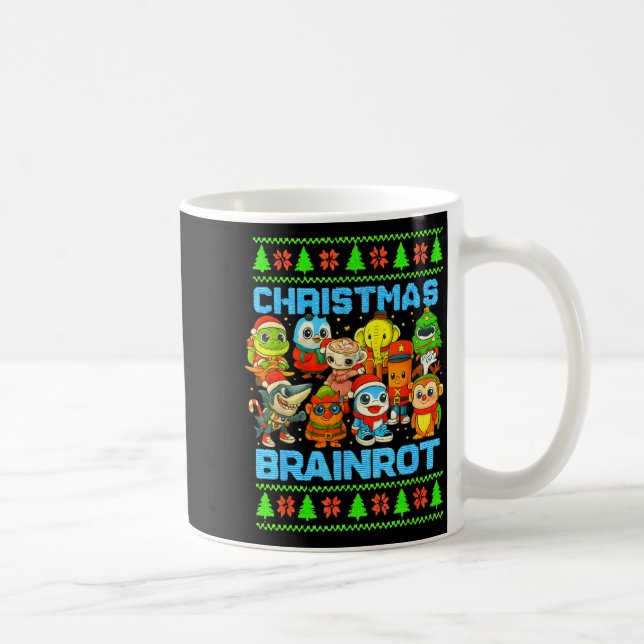 Caneca De Café Funny Christmas Italian Brain Rot Italian Brainrot (Direita)