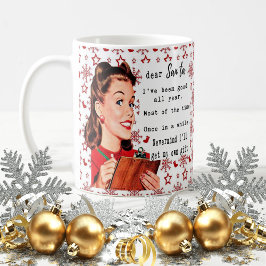 Caneca De Café Funny Christmas Mug Best Friend "Dear Santa"