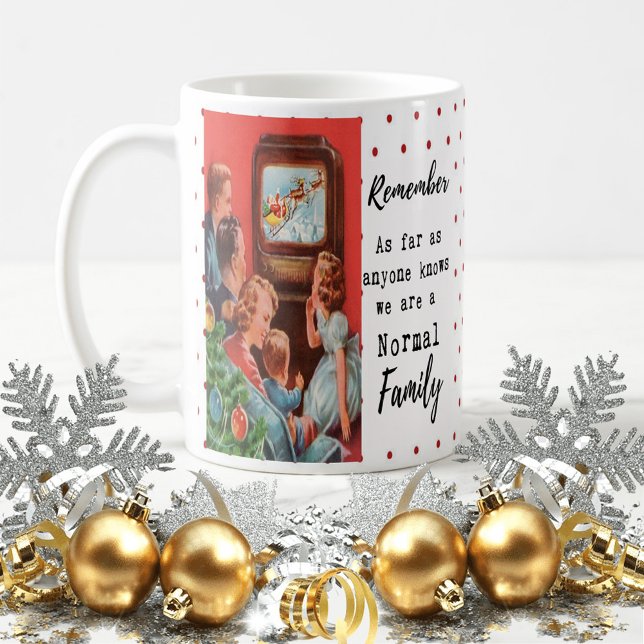 Caneca De Café Funny Christmas Mug Best Friend "Normal Family" (Criador carregado)