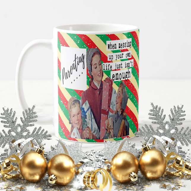 Caneca De Café Funny Christmas Mug Best Friend "Parenting..." (Criador carregado)