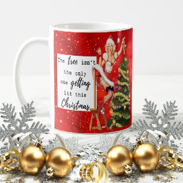 Caneca De Café Funny Christmas Mug Best Friend "Tree Lit"