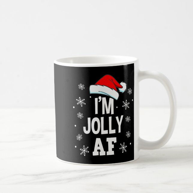 Caneca De Café Funny Christmas Naughty Adults Pajama, Santa I'm J (Direita)