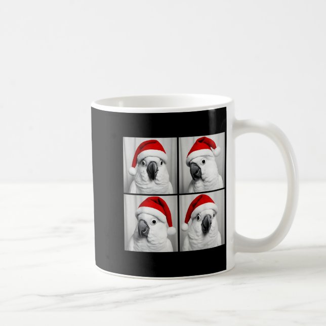 Caneca De Café Funny Christmas Umbrella Atoo Santa Photo Booth Pa (Direita)