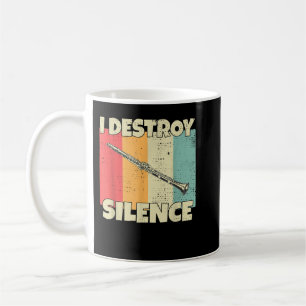 Caneca De Café Funny Clarinet instrumento Eu Destruo Silêncio par