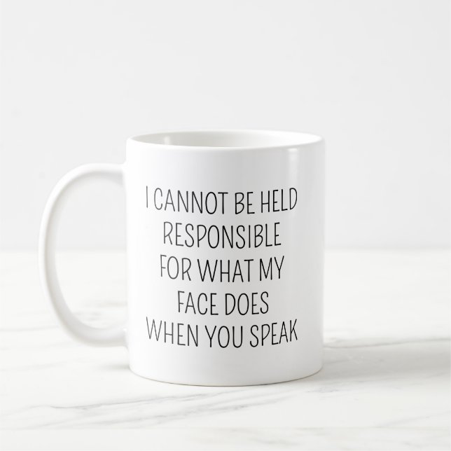 Caneca De Café Funny Coffee Mug, Sarcastic Mug, Funny Coffee Cup, (Esquerda)