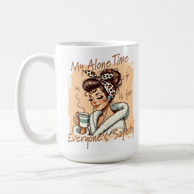 Caneca De Café Funny Coffee Time Girl in the Morning (Esquerda)