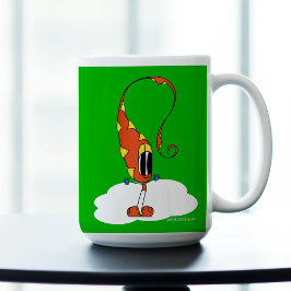 Caneca De Café Funny, Colorful, Quirky, Cartoon Character