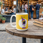 Caneca De Café Funny, Colorful, Quirky, Cartoon Character<br><div class="desc">Add some cheer to your day with this cool and totally unique Funny Fellows™ and Curious Creatures funny cartoon character mug! You can customize the mug by adding a name or message; change the background color; move or resize the characters to make it even more awesome.</div>