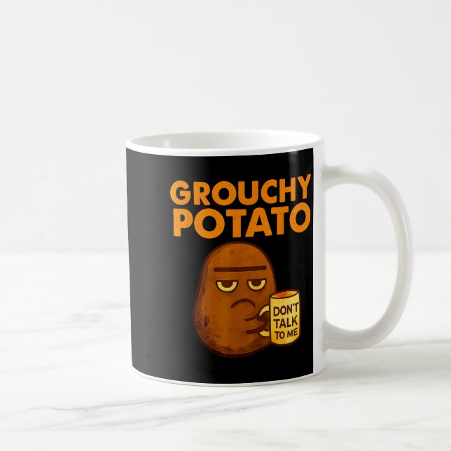 Caneca De Café Funny Couple Sweet Tato &amp; Grouchy Tato  (Direita)