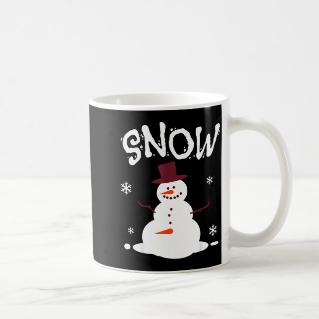 Caneca De Café Funny Couples Christmas Party Snow Man Merry Xmas  (Direita)